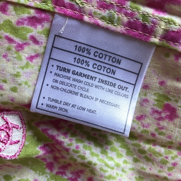 Ariat Womens Snap Front Long Sleeve Western Shirt Pink Green Rodeo Cowgirl - Picture 12 of 15